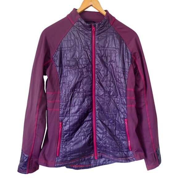 Title‎ Nine Squid Ink Radiant Jacket Women’s M Purple Athletic Hybrid - Picture 1 of 9